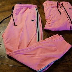 PINK Tops - Hot pink PINK hoodie & joggers size large PINK Tops - Hot pink PINK hoodie & joggers size large